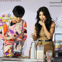 Kim Kardashian and Kris Jenner at the press conference for the launch of Millions Of Milkshakes | Picture 101714